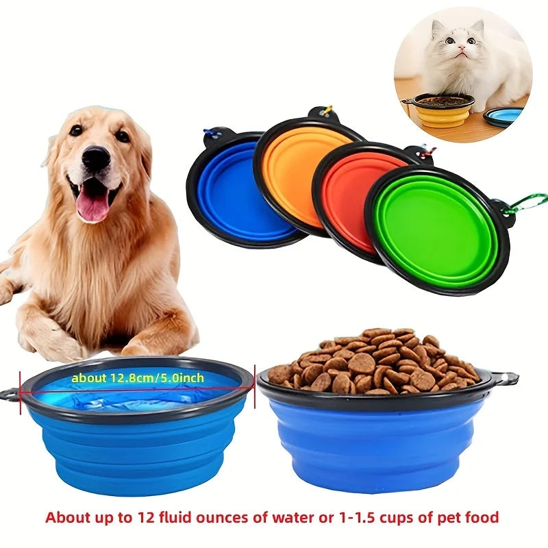 Portable Collapsible Dog Travel Bowl – Lightweight & Easy to Carry
