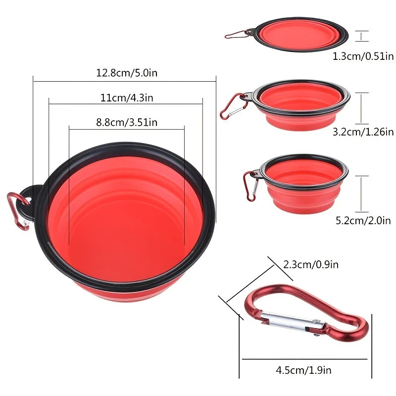 Portable Collapsible Dog Travel Bowl – Lightweight & Easy to Carry