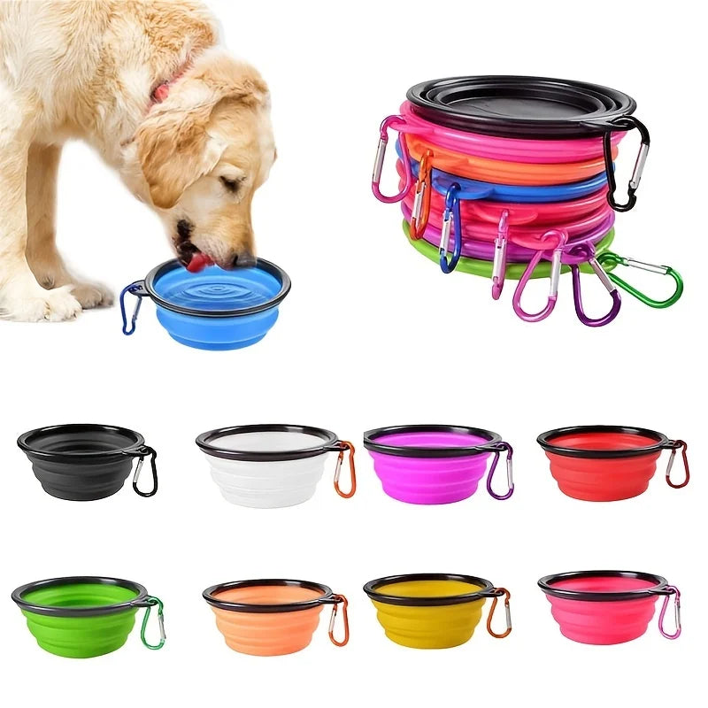 Portable Collapsible Dog Travel Bowl – Lightweight & Easy to Carry